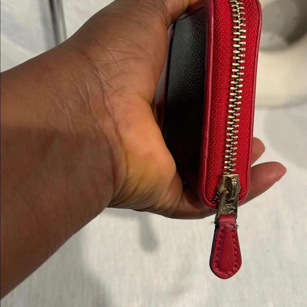 Coach long zippy wallet authentic